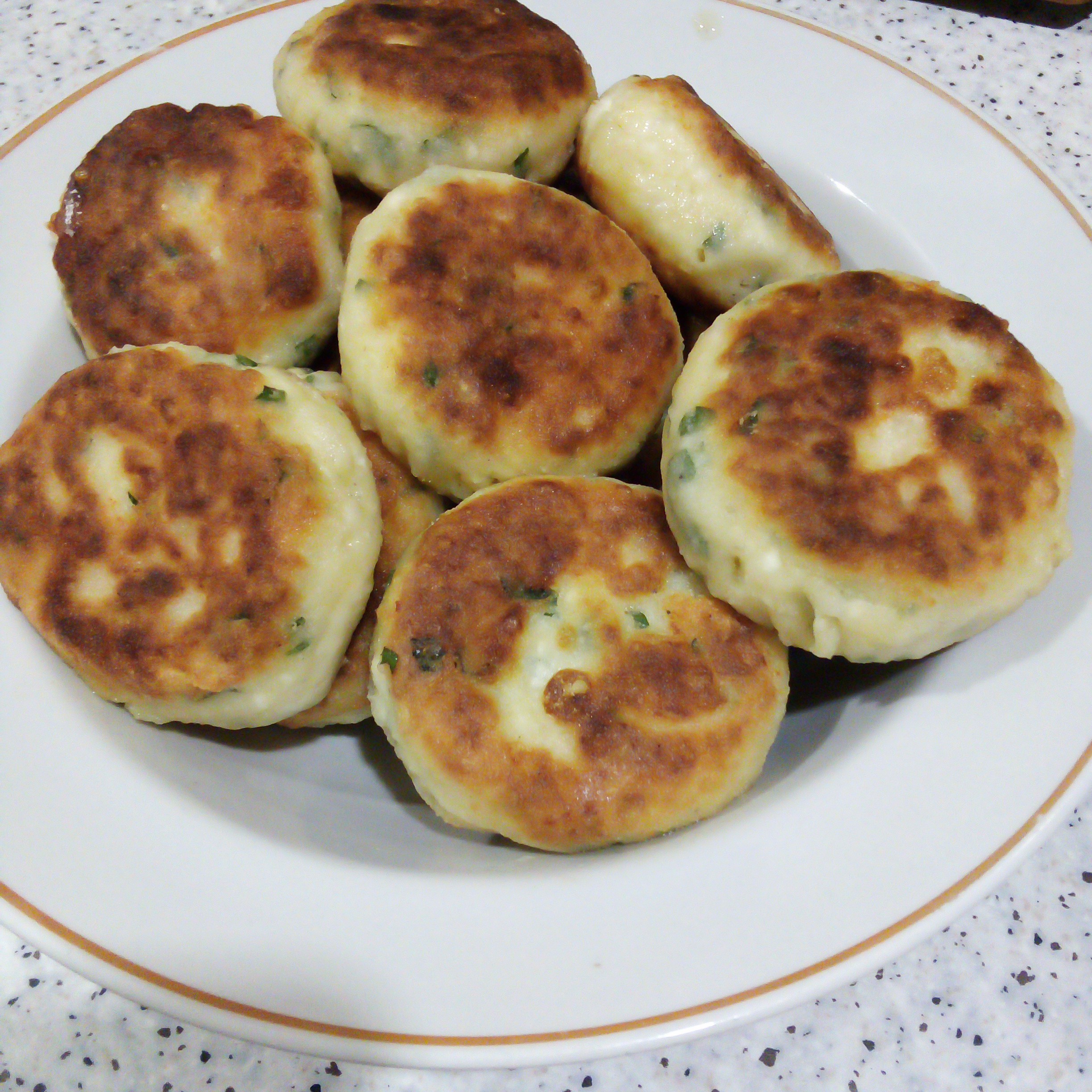 Сырники с зеленью и сыром🧀