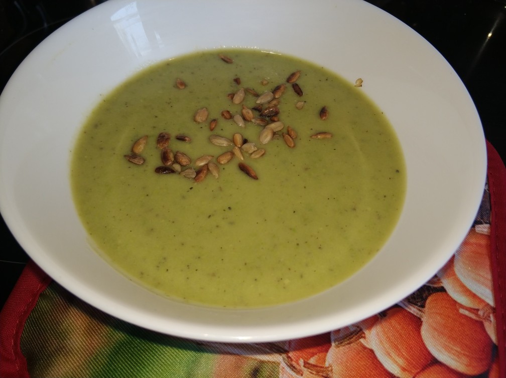 Крем-суп из зелёного горошка