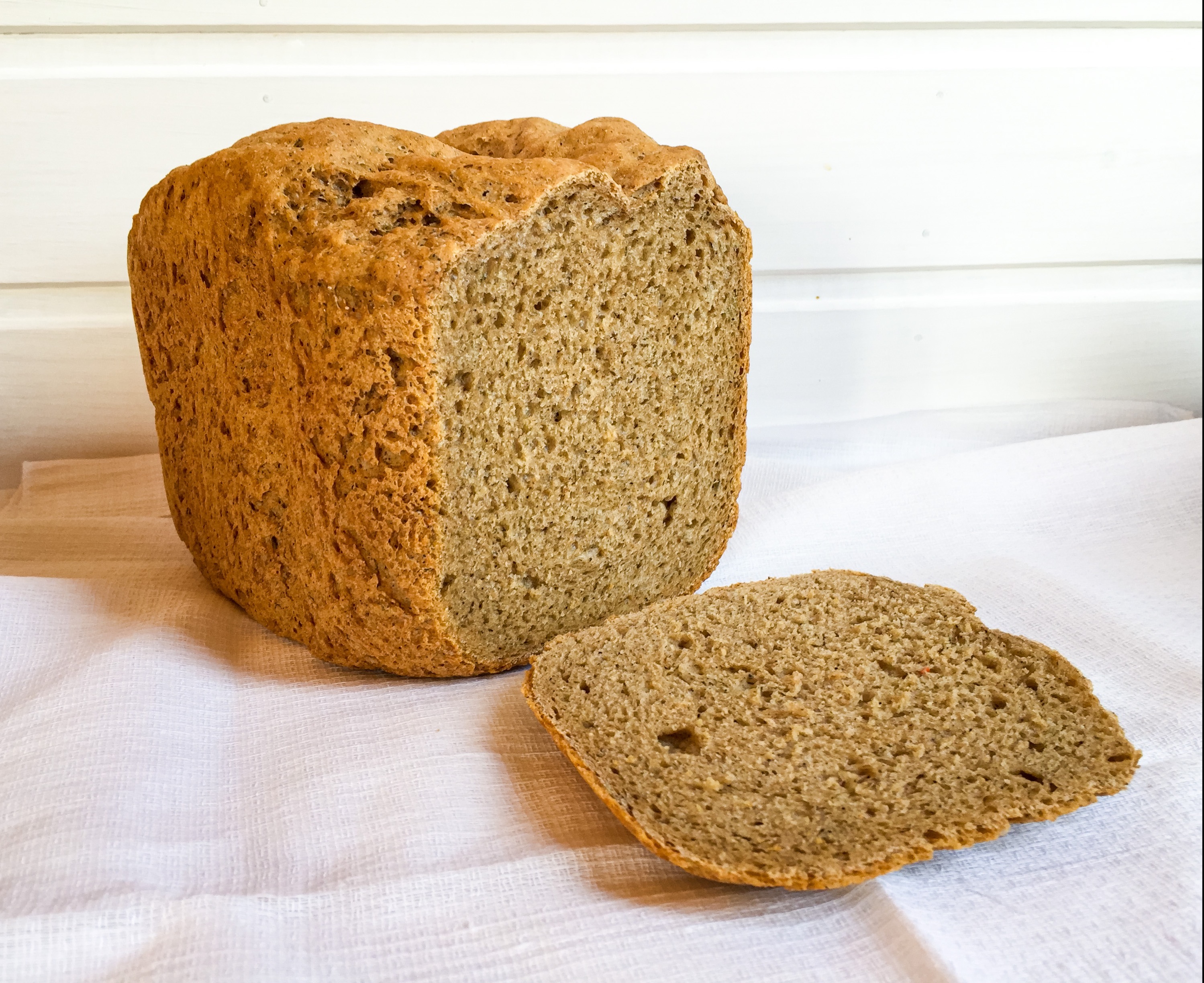 Хлеб пшенично-ржаной в хлебопечке с орехами🍞