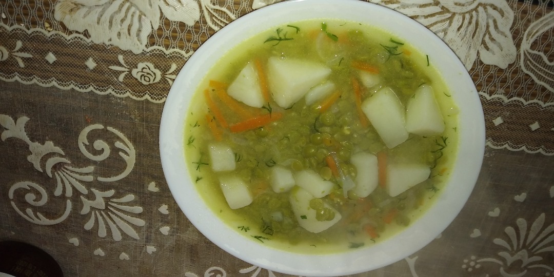Постный гороховый суп 3