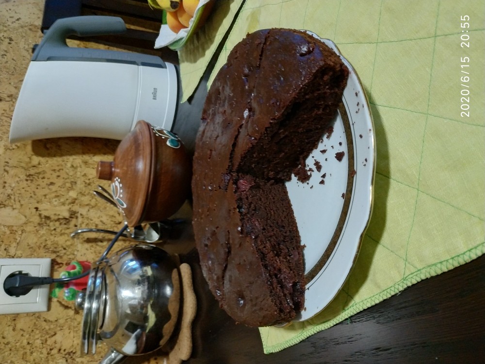 Шоколадный кекс на сыворотке🍰