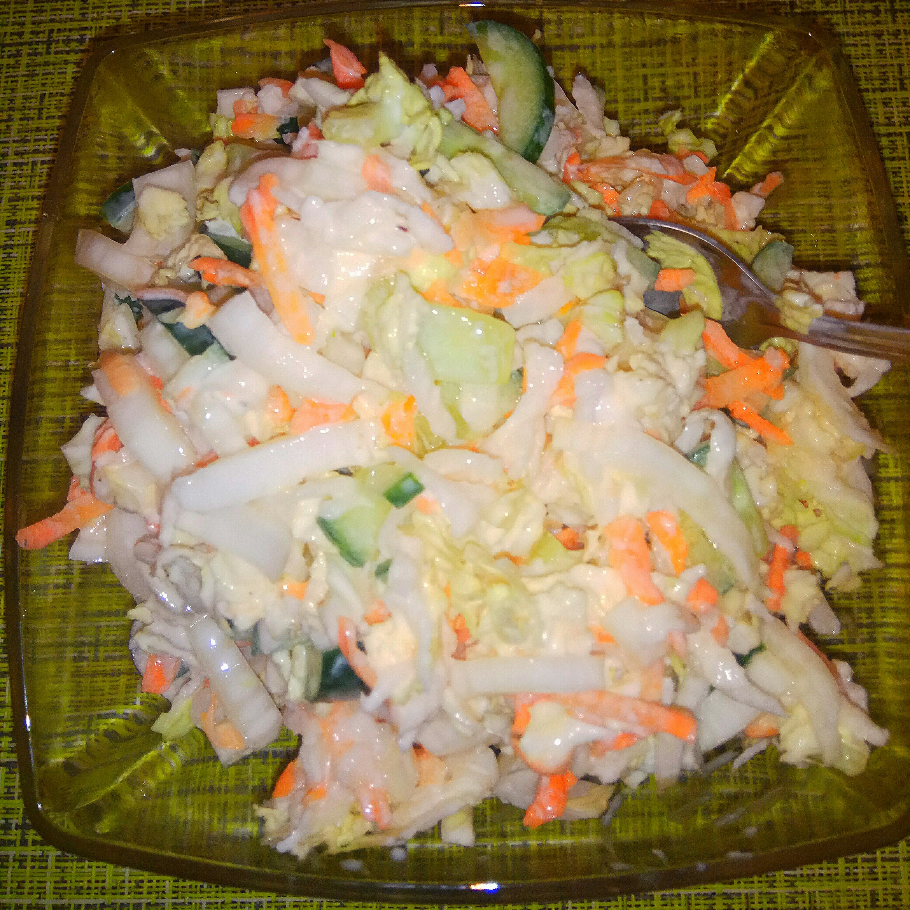 Салат из редьки и китайской капусты