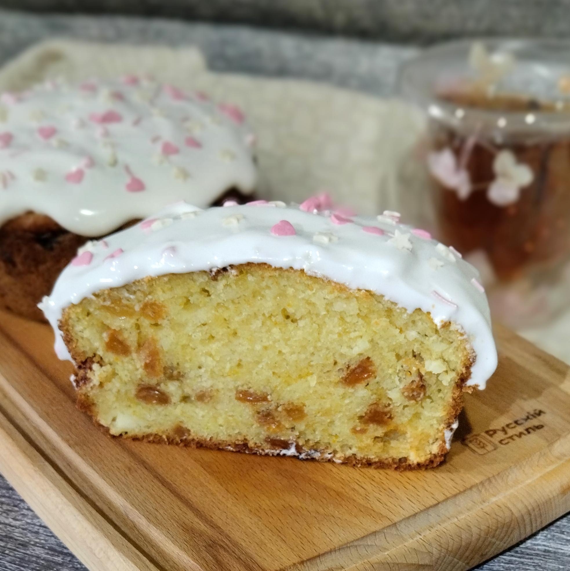 Творожный кулич без дрожжей