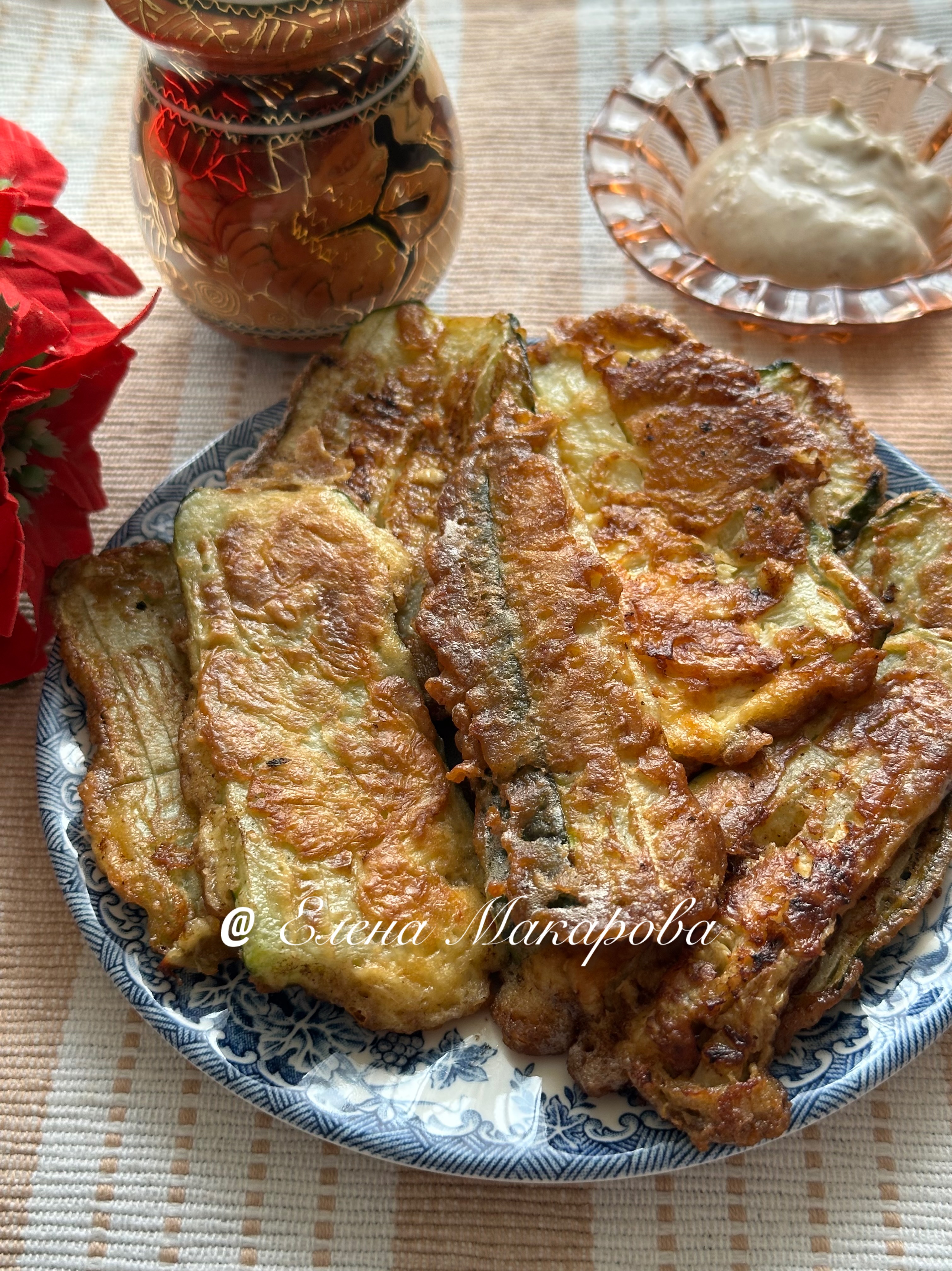 Цукини в яично-сырном кляре