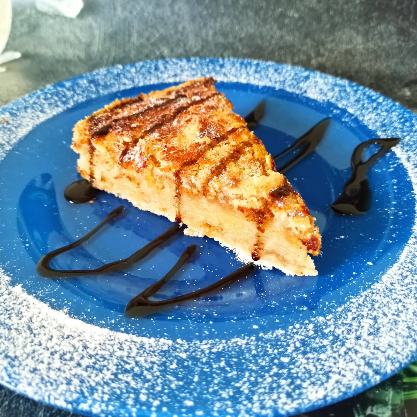 Насыпной яблочный пирог "Три стакана" - рецепт автора Кристина