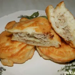 Оладьи с мясом