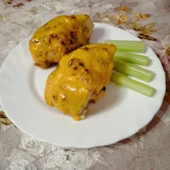 Куриные кармашки с овощами