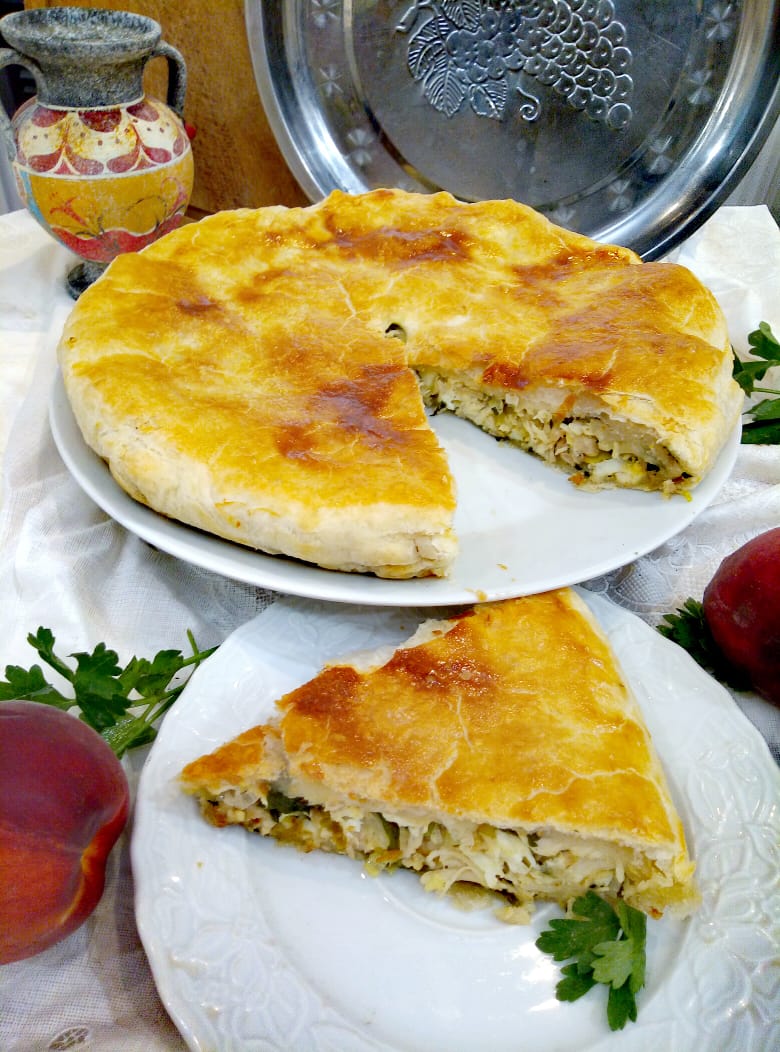 Кοτόπιτα (Котопита)-греческий пирог с курицей и сыром