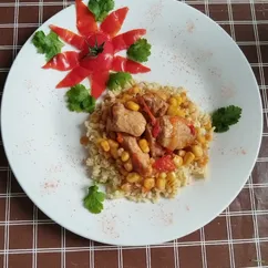 Мясное рагу с кукурузой