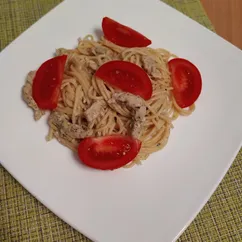 🍝Паста с индейкой в сливочном соусе 🍗