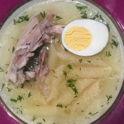 Куриный сытный суп