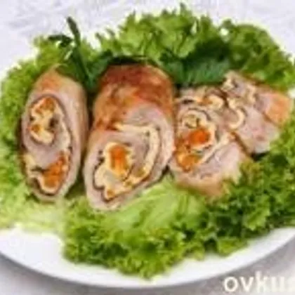 Рулет из рубленой курицы