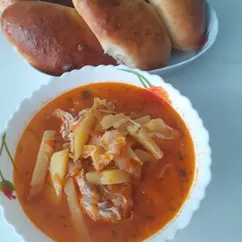 Щи из курицы