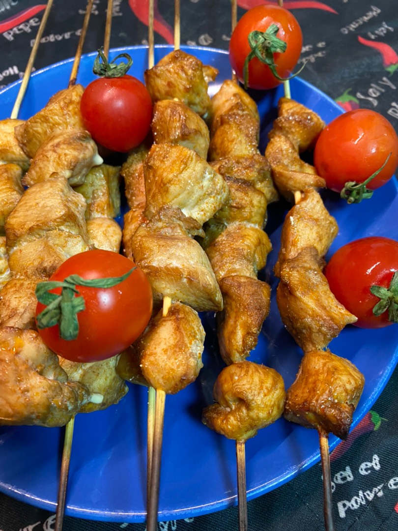 Куриные острые шашлычки в духовке😋