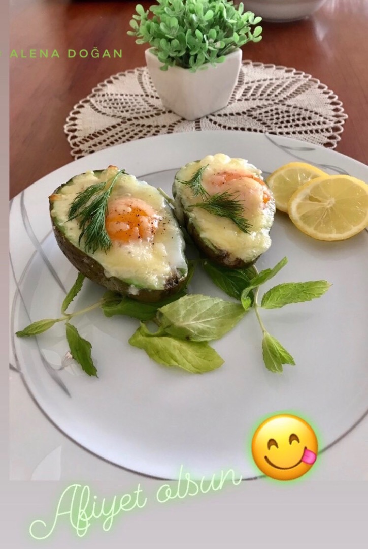 🥚Яичница в авокадо 🥑 #пп #ппзавтрак #авокадо #яйцо