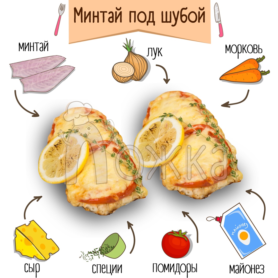 Минтай под майонезом и сыром в духовке — рецепт с фото пошагово