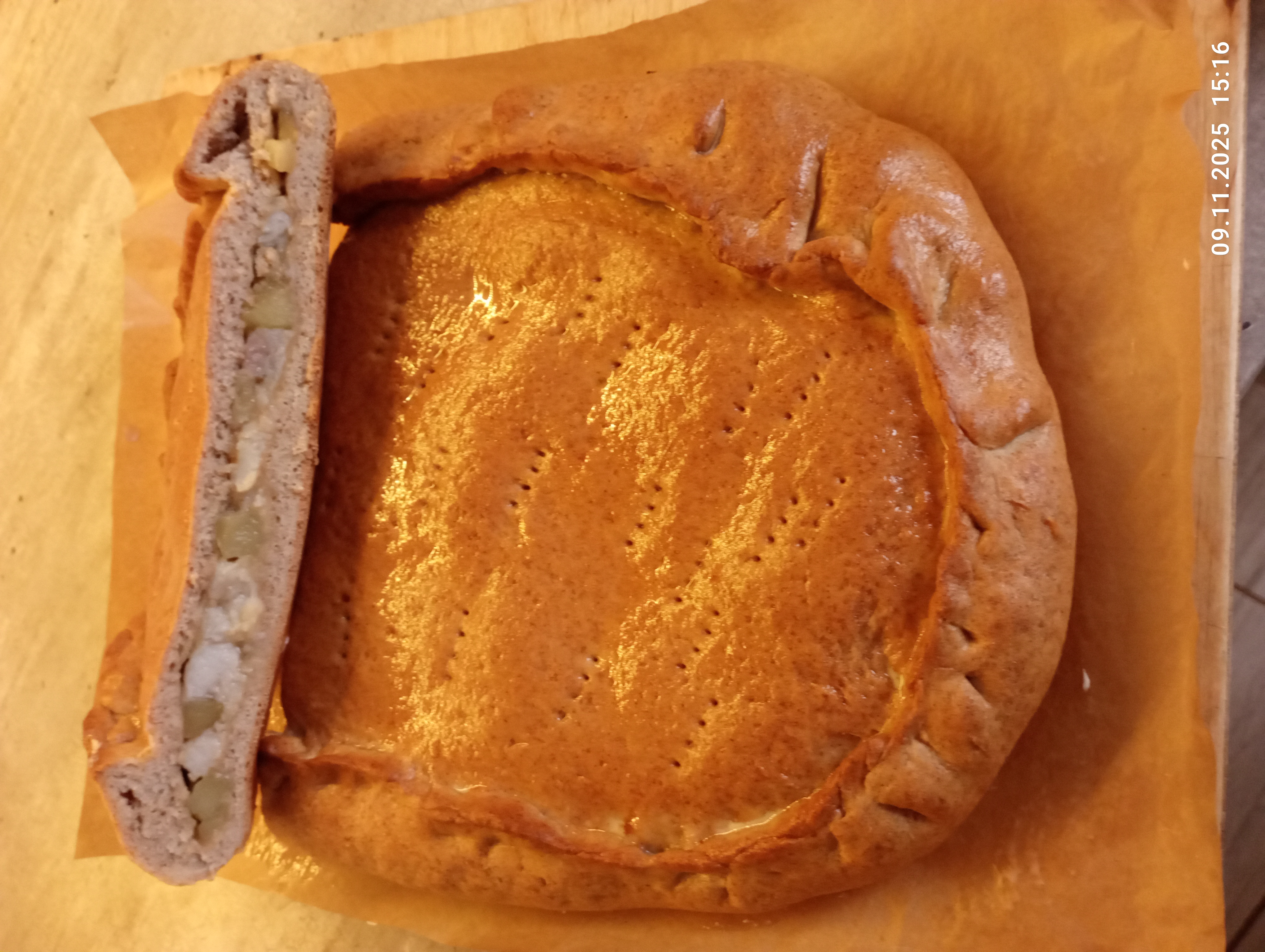 Пирог с пангасиусом