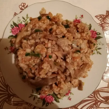 Пoлба с луком и грибами