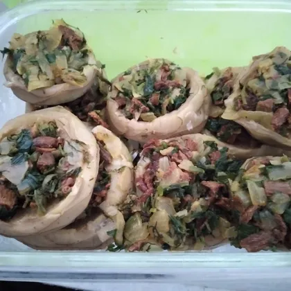 Донышки артишоков, фаршированные грибами