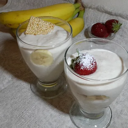 Творожно-банановый завтрак