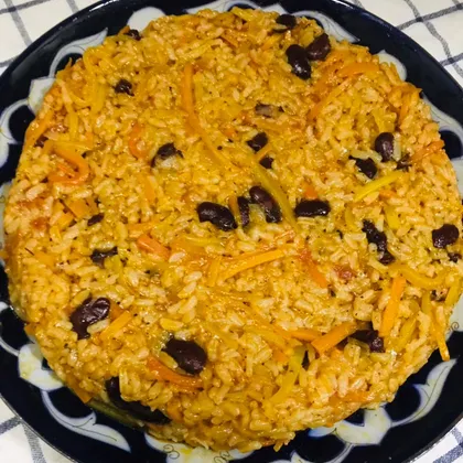 Шавля (узбекская рисовая каша с томатом)