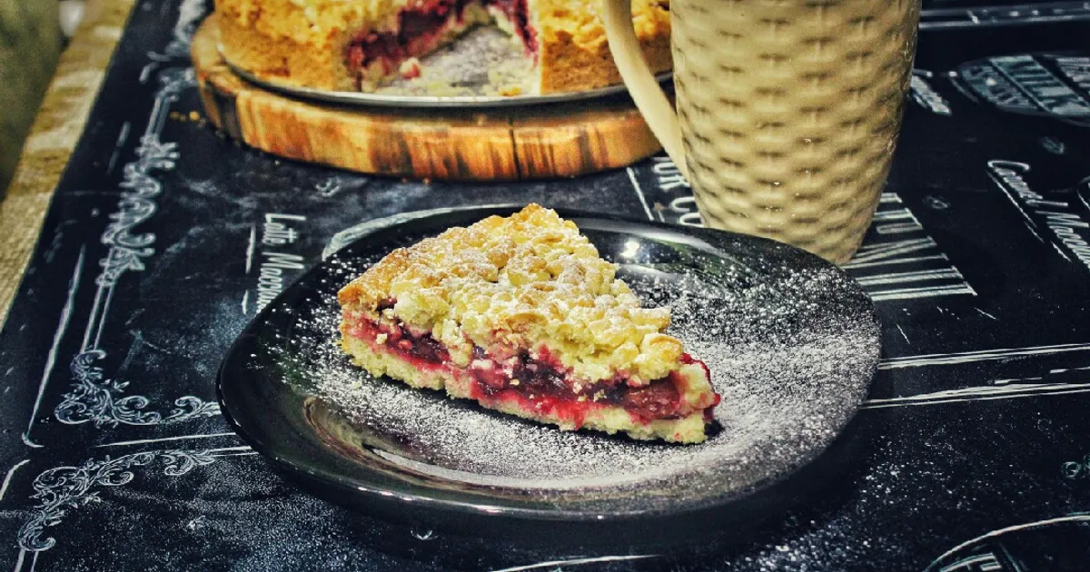 Пирог с клюквой из слоеного теста — рецепт с фото пошагово