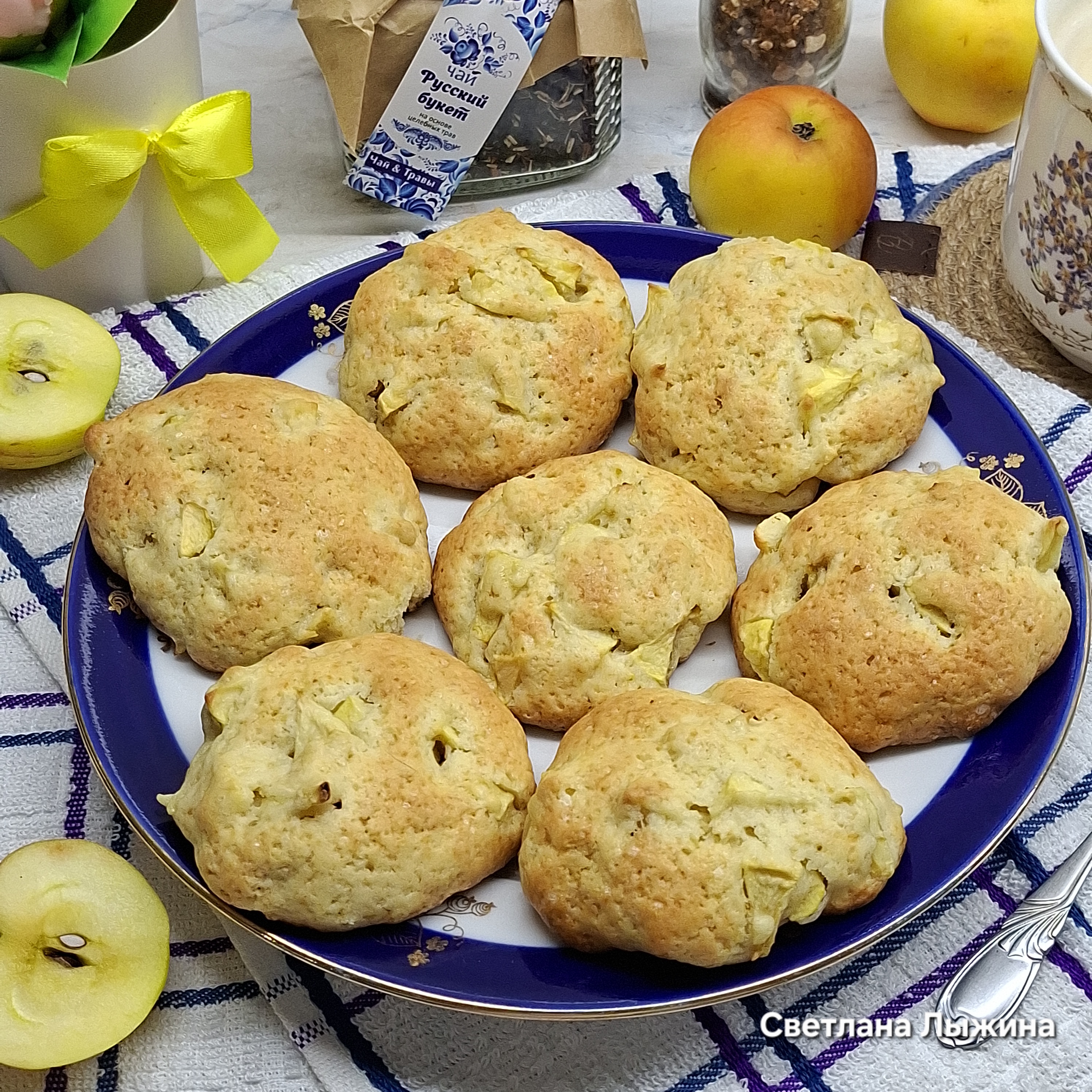 Мягкое яблочное печенье по-итальянски