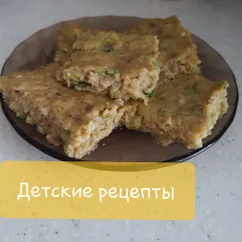 Нежное, мягкое овощное суфле с фаршем