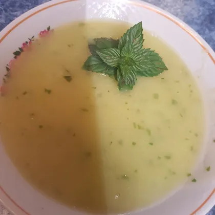 Суп кабачково-мятный