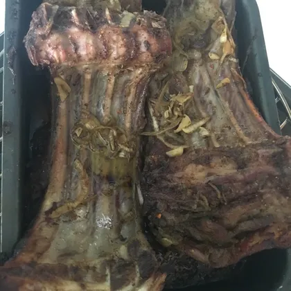 Свиные ребра в маринаде в духовке