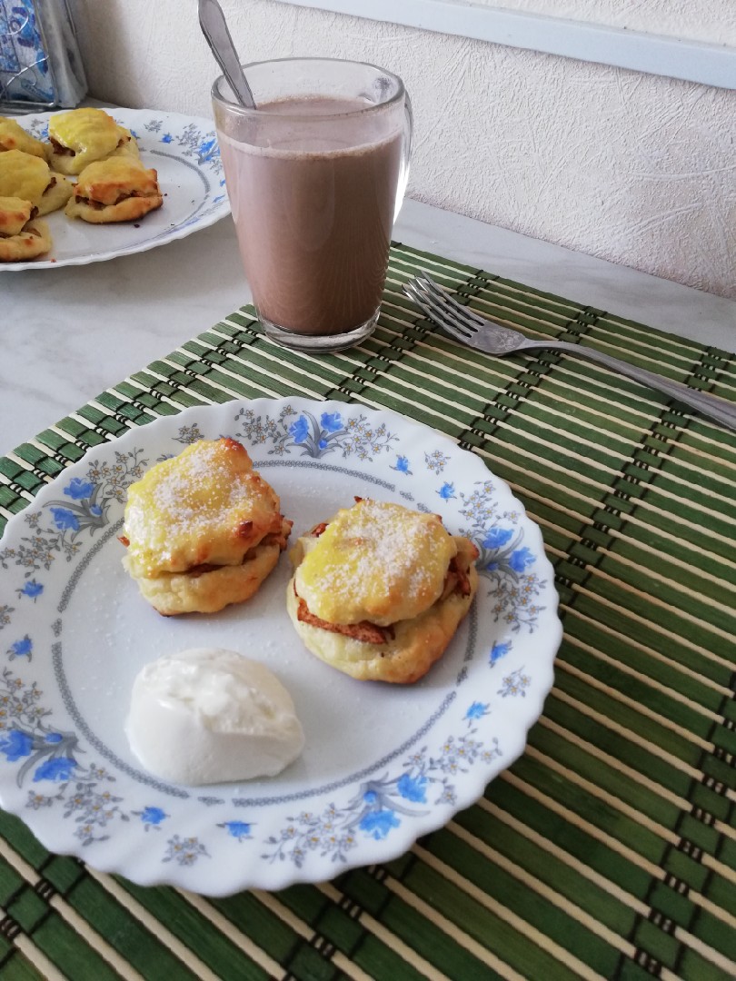 Творожники с яблоками