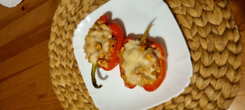 Фаршированный перец с курочкой и сыром