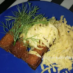 Гренки чесночные с сыром