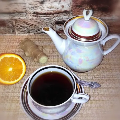 Апельсиново-имбирный чай 🍊☕
