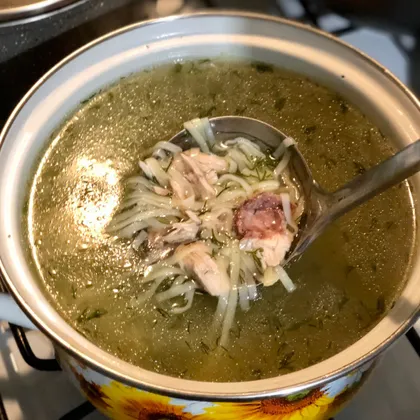 Суп лапша с домашней курочкой 🍲