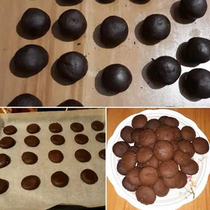 Печенье шоколадное фисташками