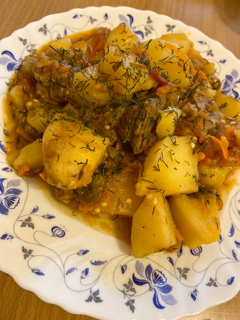 Рагу овощное с мясом и картошкой