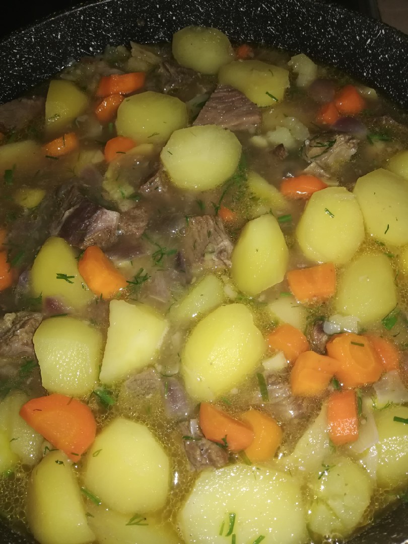 Овощное рагу с говядиной