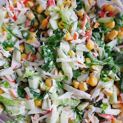 Вкусный салат из простых продуктов.🥬
