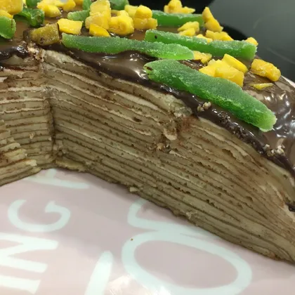 Блинный торт с творожным кремом. Масленица 2020