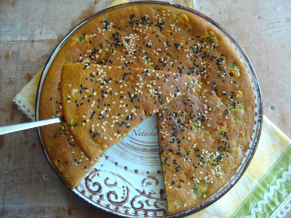 Сырная лепёшка с зеленью