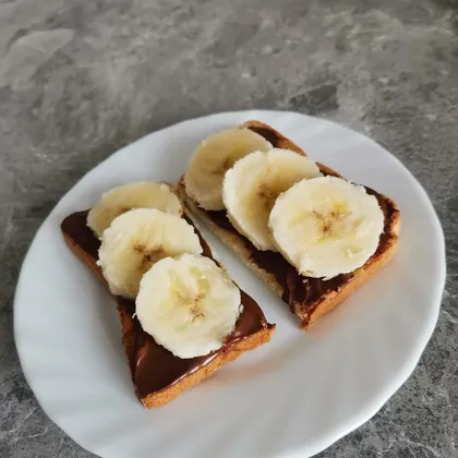Быстрый десерт с бананом