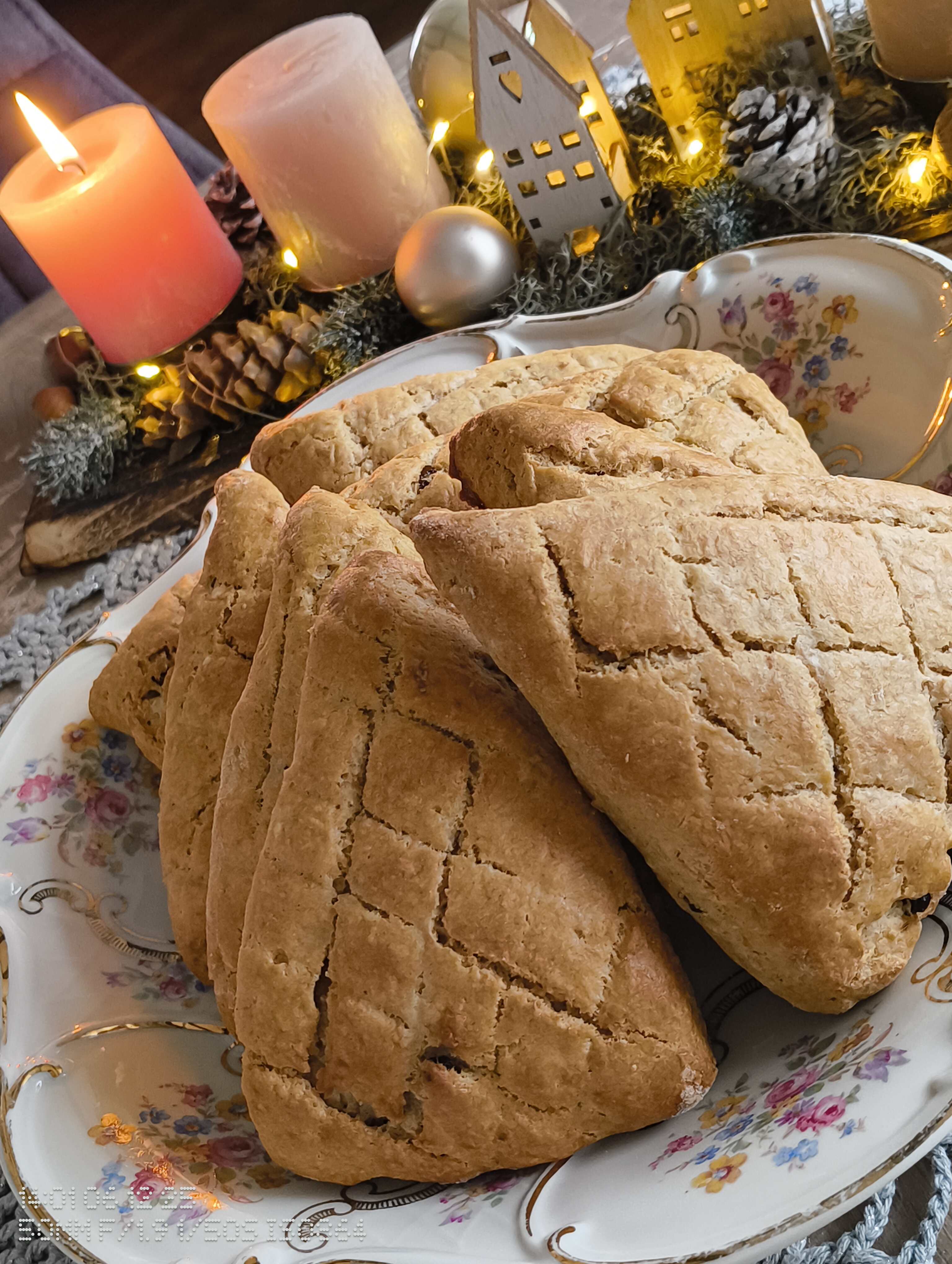 Шотландские яблочные сконы