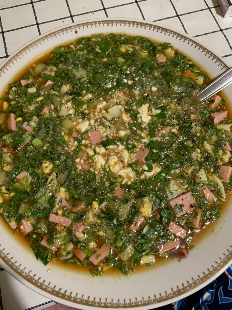 Окрошка на квасе