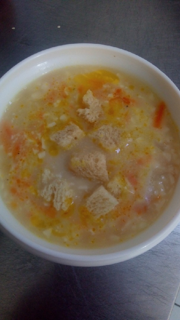 Суп сырный с курицей