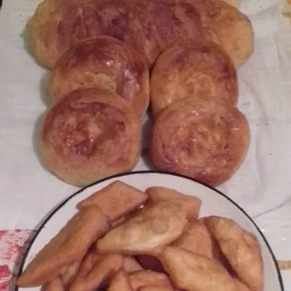 Хлеб нан бауырсаки