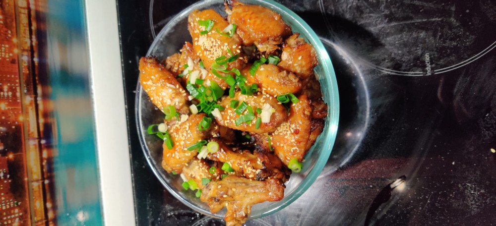 Приготовление остро-сладких куриных крылышек по-китайски :
