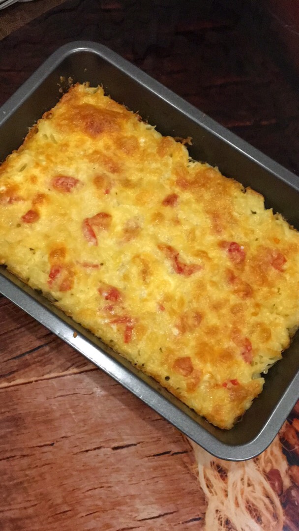 Запеканка из пасты и сыра с помидорами, пошаговый рецепт с фото