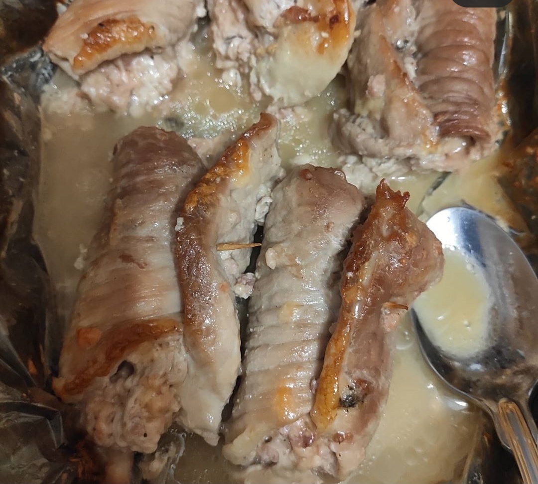 Рулетики из свинины