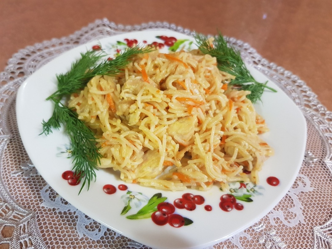 «Плов» из вермишели